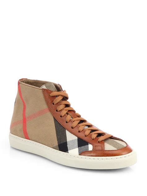 women burberry sneakers|burberry high top sneakers women's.